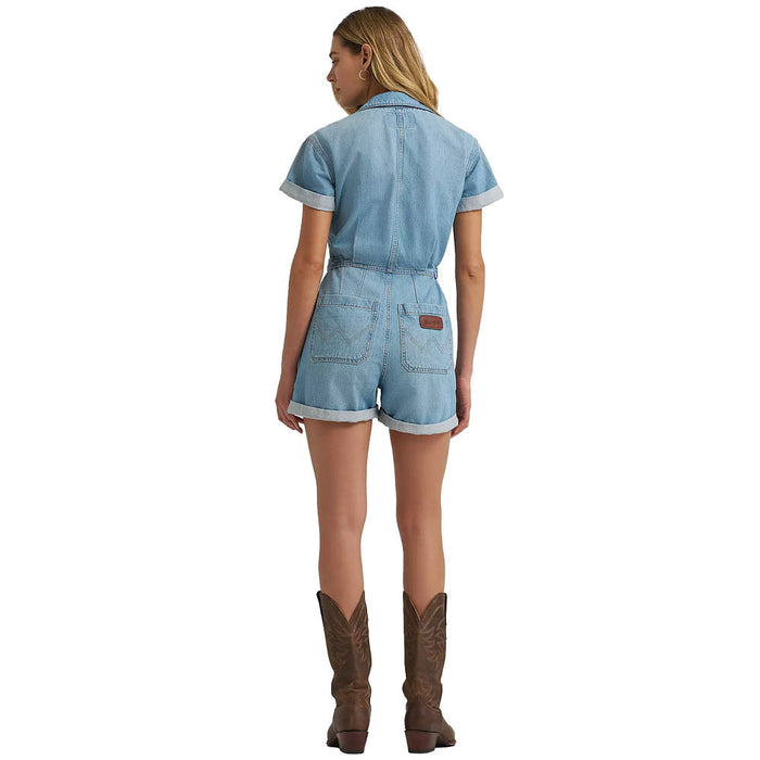Wrangler Women's Denim Snap Romper