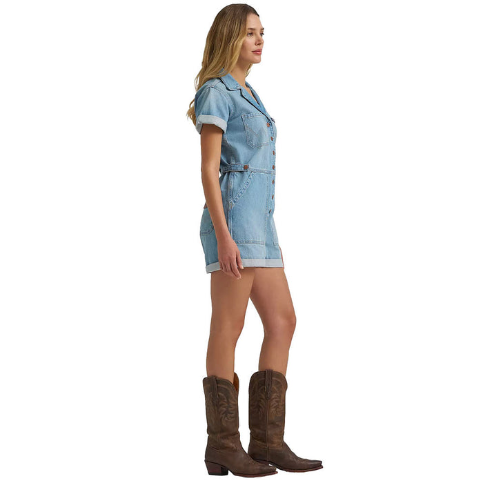 Wrangler Women's Denim Snap Romper