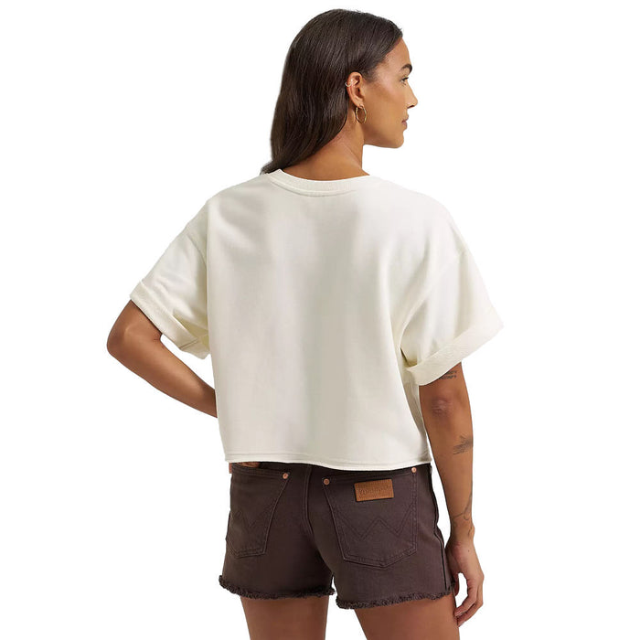 Wrangler Women's Riders Crew Cream Tee Shirt