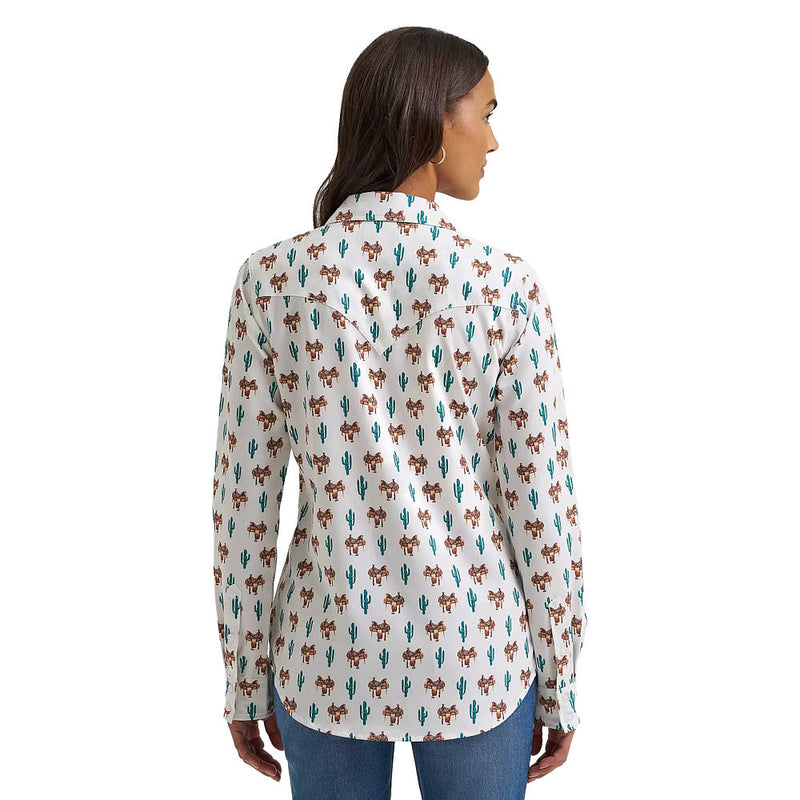 Wrangler Women's Multi Print Performance Shirt