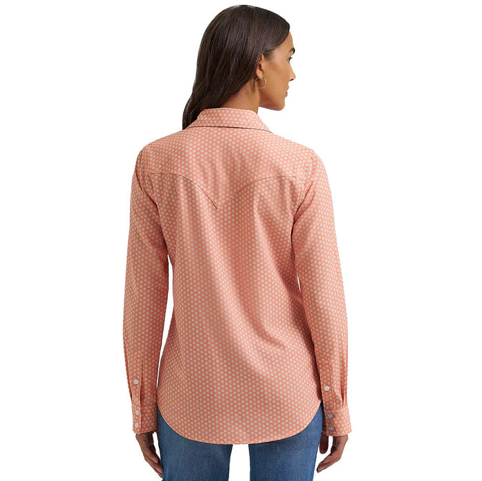 Wrangler Women's Orange Performance Aria Shirt