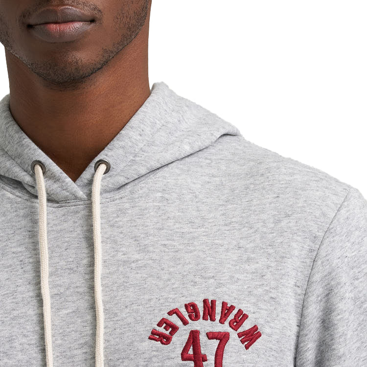 Wrangler Men's Grey Mele Heather Hoodie