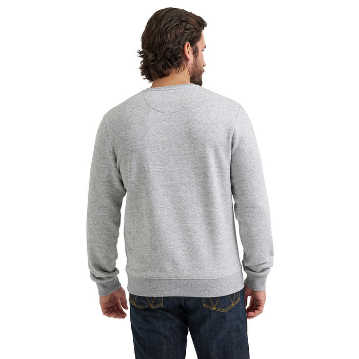 Wrangler Men's Grey Mele Heather 1947 Country Pullover