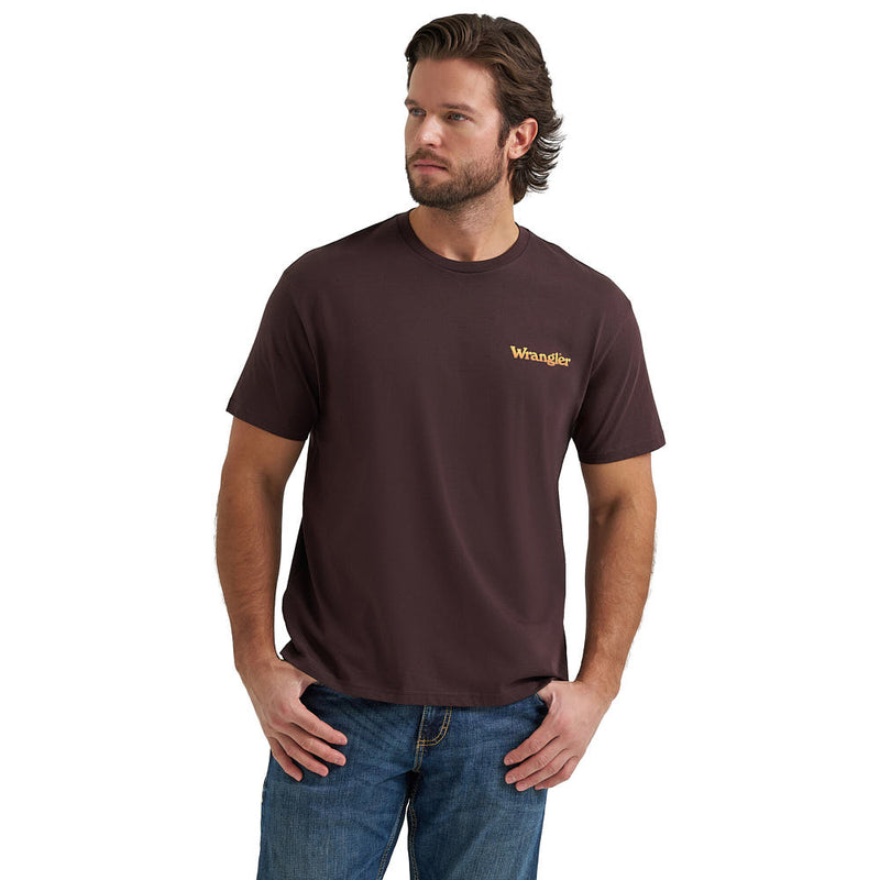 Wrangler Men's Chocolate Torte Rodeo Days Tee Shirt