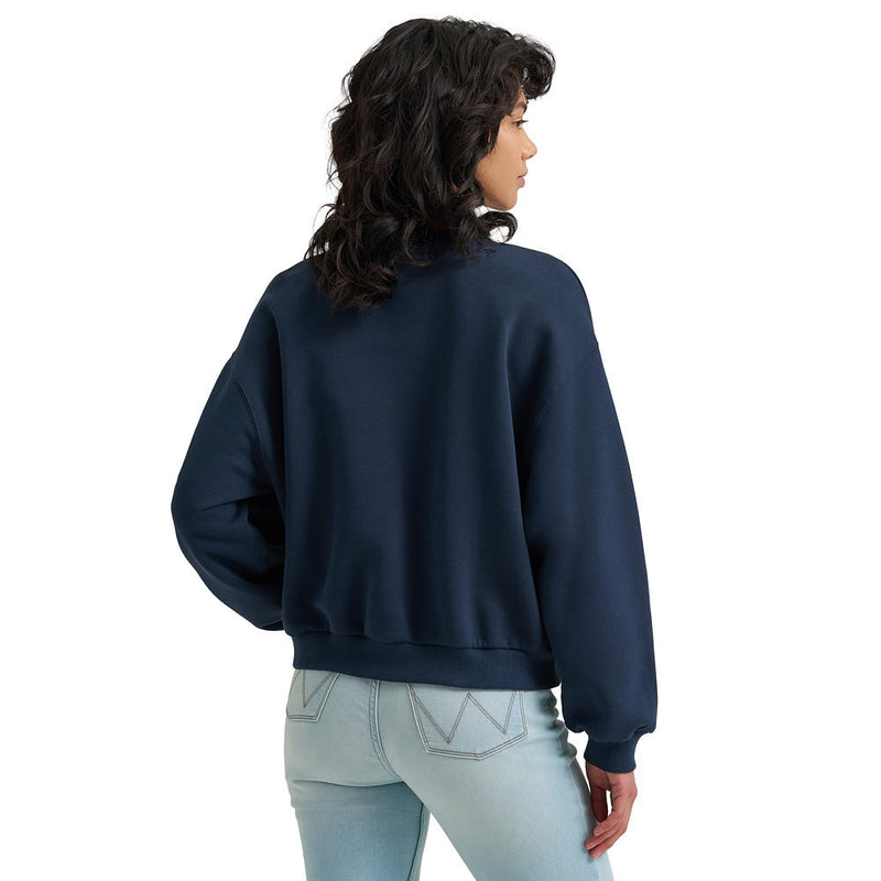 Wrangler Women's Dark Sapphire Satin Pullover