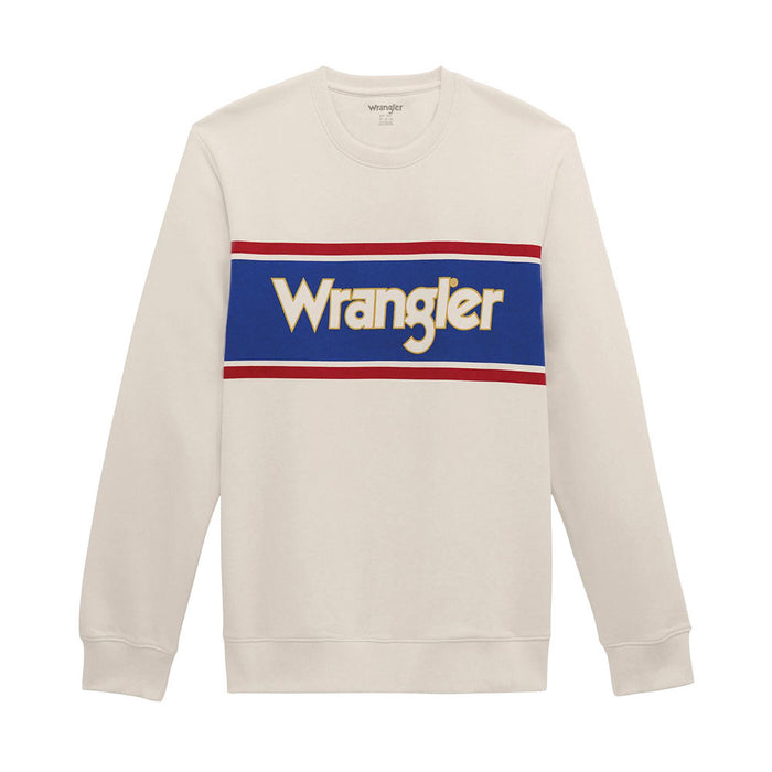 Wrangler Men's Antique White Logo Pullover