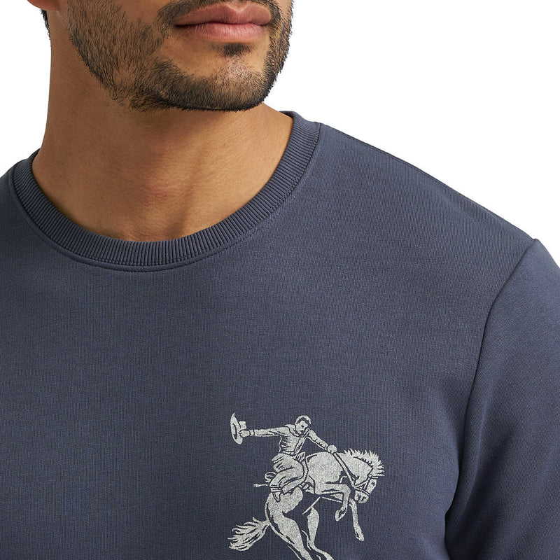 Wrangler Men's Ombre Blue Pullover