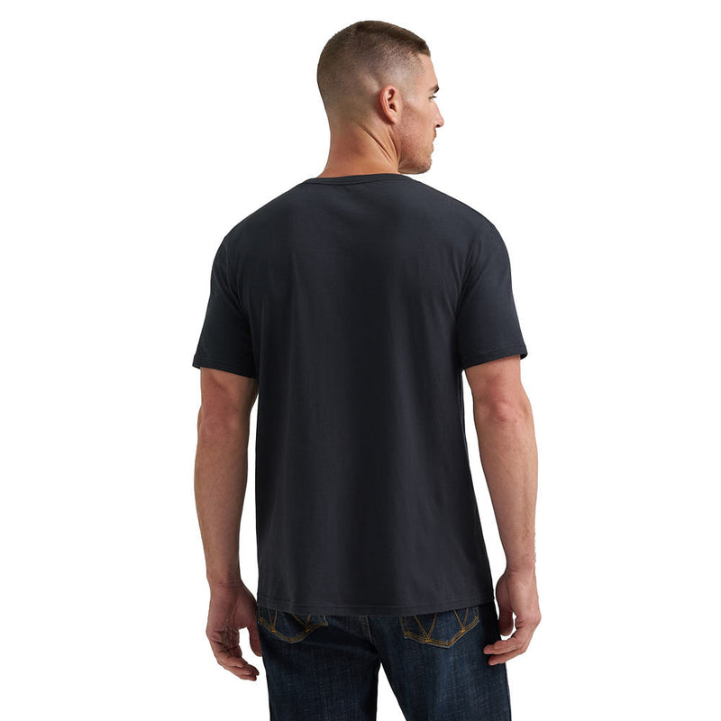 Wrangler Men's Jet Black Bucking Bull Tee Shirt