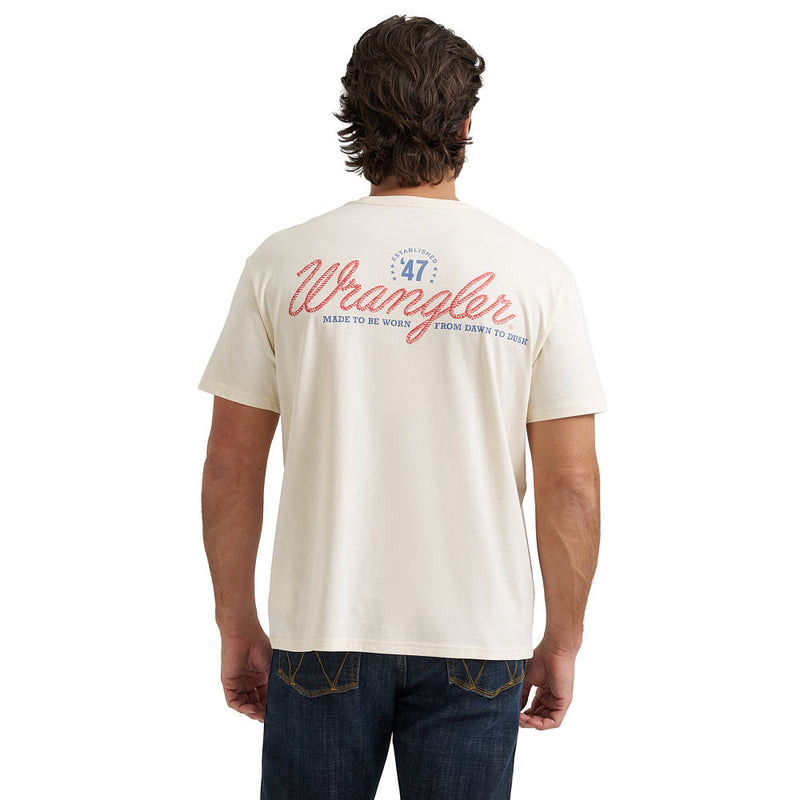 Wrangler Men's American Original White Tee Shirt