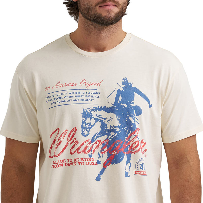Wrangler Men's American Original White Tee Shirt