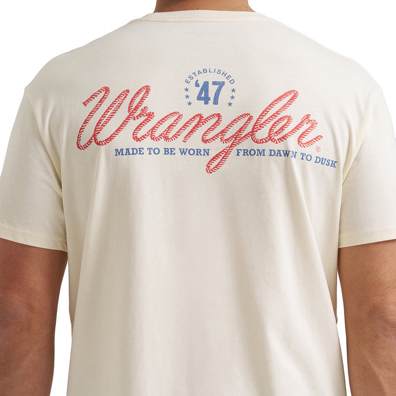 Wrangler Men's American Original White Tee Shirt