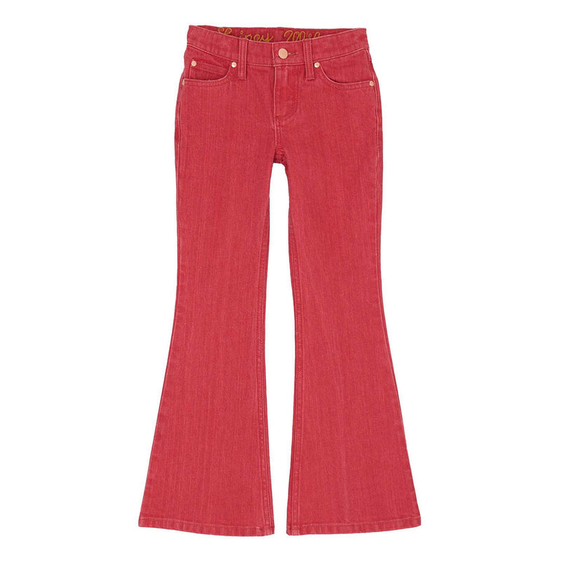 Wrangler Lainey Wilson Girl's Red Flare Jeans