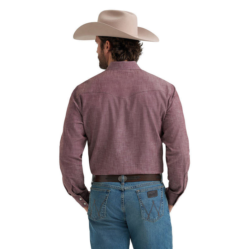 Wrangler Men's Cody Johnson Maroon Shirt