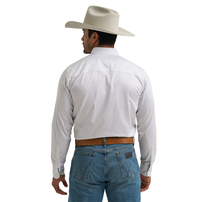 Wrangler Men's Cody Johnson Grey Print Shirt