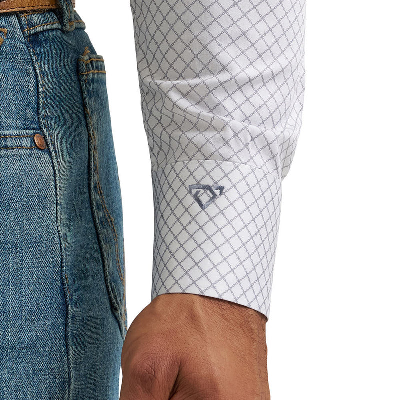 Wrangler Men's Cody Johnson Grey Print Shirt
