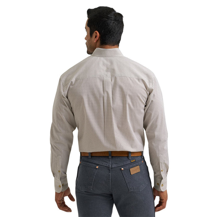 Wrangler Men's Brown Classic Long Sleeve Shirt