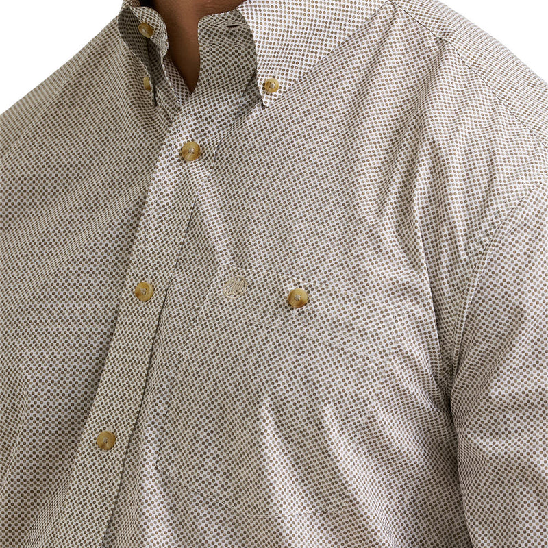 Wrangler Men's Brown Classic Long Sleeve Shirt