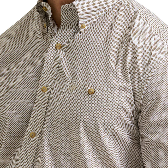 Wrangler Men's Brown Classic Long Sleeve Shirt