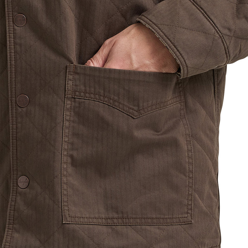 Wrangler Men's Turkish Coffee Reversible Jacket