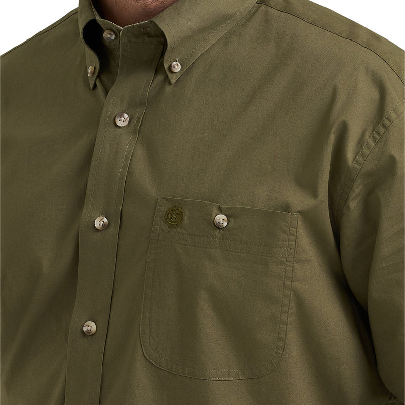 Wrangler Men's George Strait Green Shirt