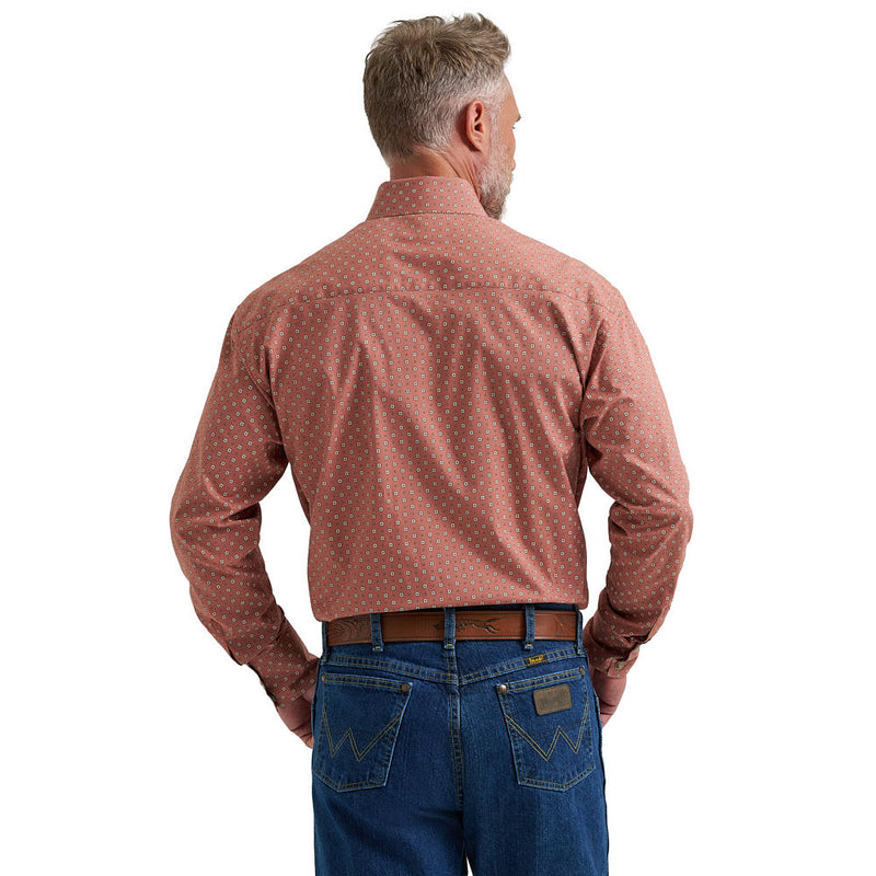 Wrangler Men's George Strait Rust Troubadour Shirt