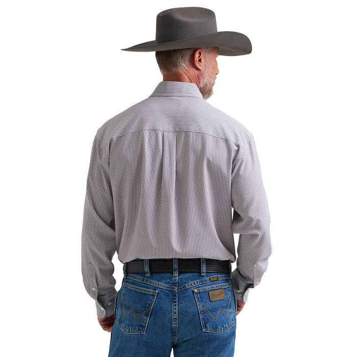 Wrangler Men's George Strait Blue Performance Shirt