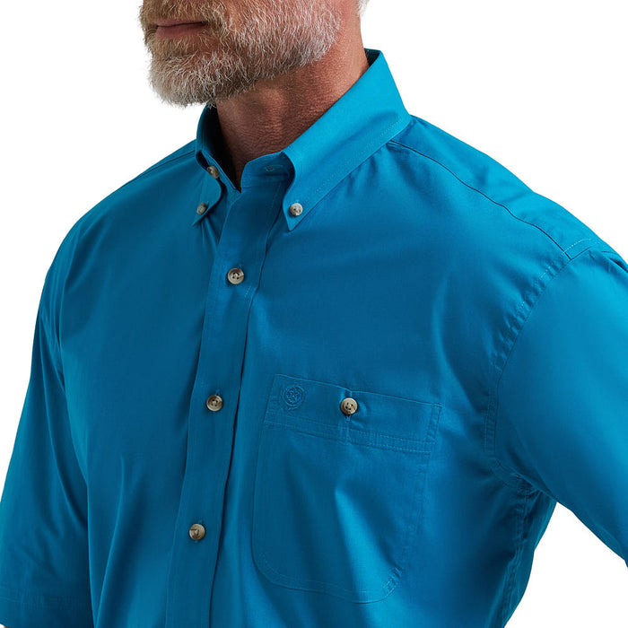 Wrangler Men's George Strait Teal Shirt