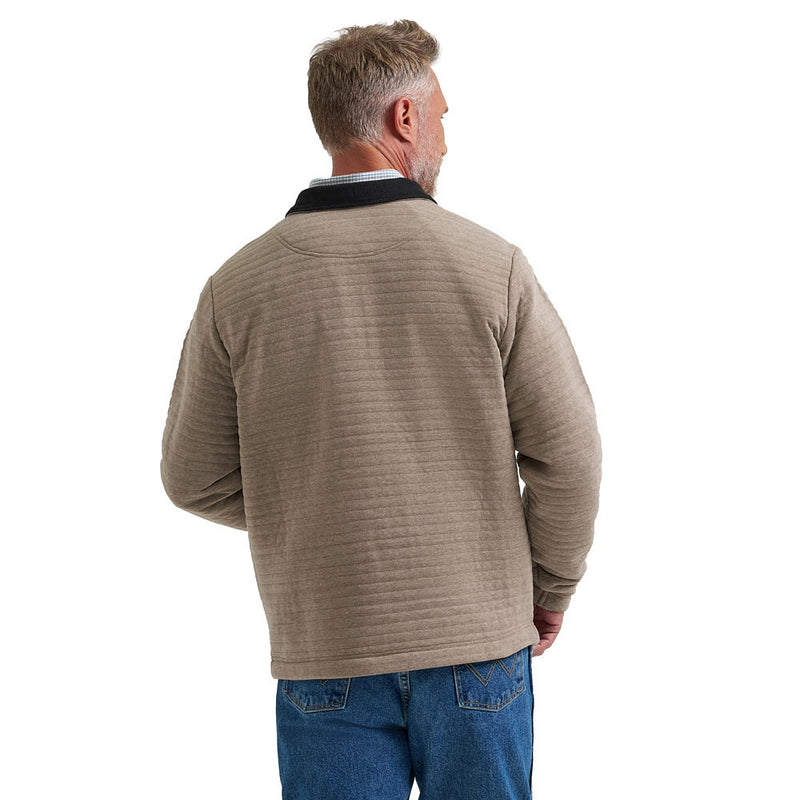 Wrangler Men's George Strait Tan 1/4 Zip Pullover