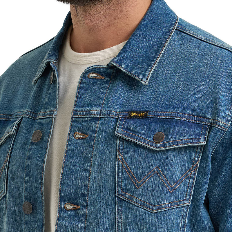 Wrangler Men's Slate Blue Retro Denim Jacket