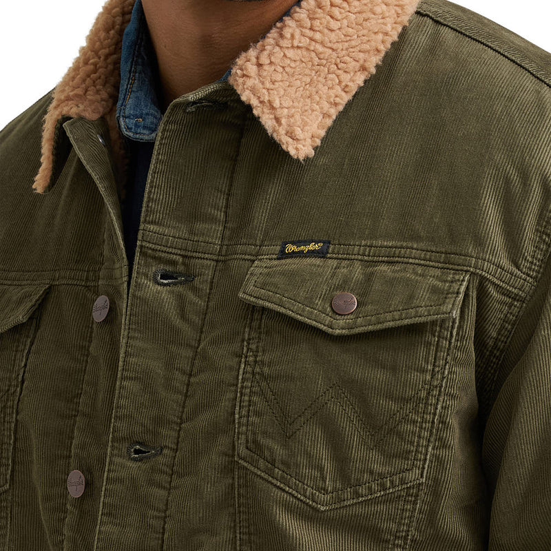 Wrangler Men's Olive Night Corduroy Jacket