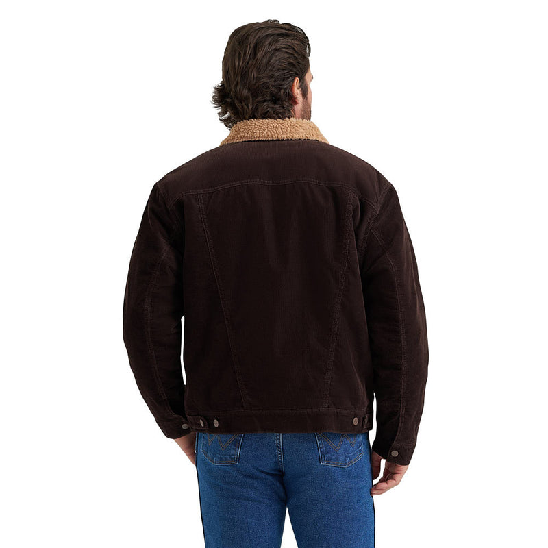 Wrangler Men's Black Coffee Corduroy Jacket