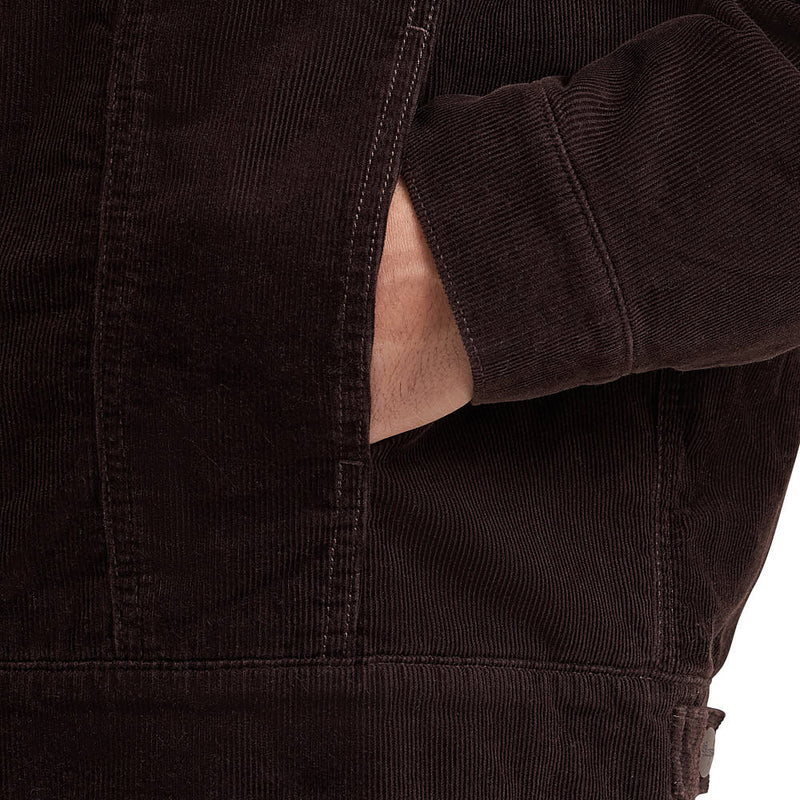 Wrangler Men's Black Coffee Corduroy Jacket