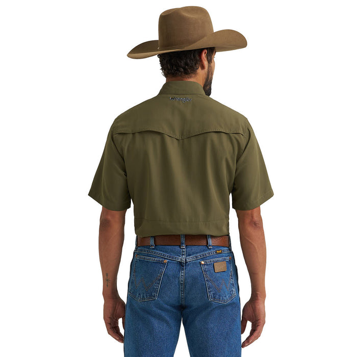 Wrangler Men's ATG Olive Night Performance Shirt