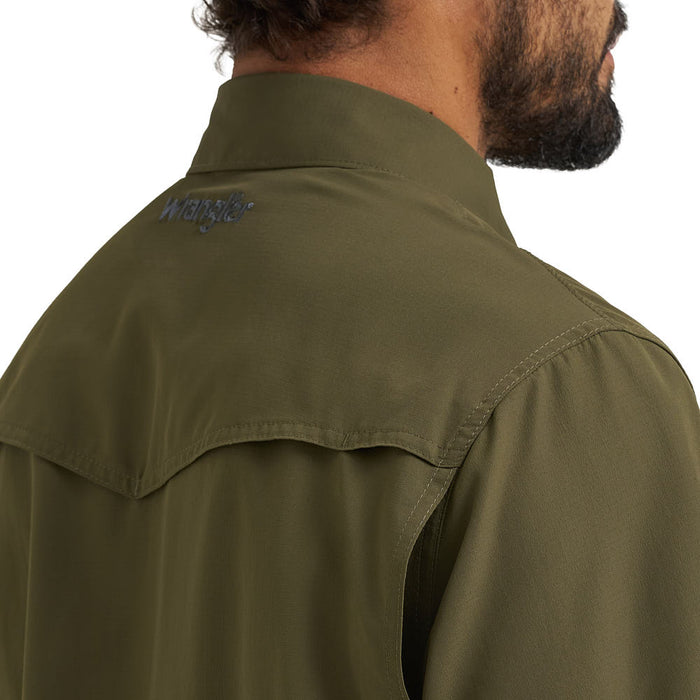 Wrangler Men's ATG Olive Night Performance Shirt