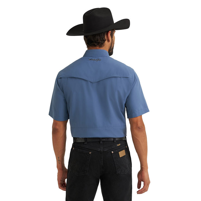 Wrangler Men's ATG Vintage Indigo Performance Shirt