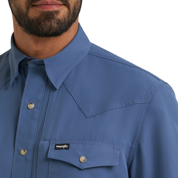 Wrangler Men's ATG Vintage Indigo Performance Shirt
