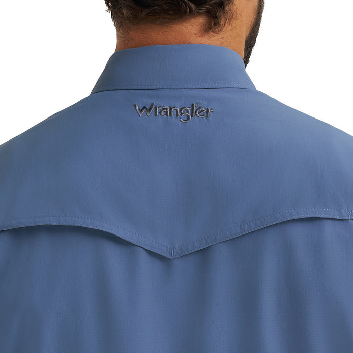 Wrangler Men's ATG Vintage Indigo Performance Shirt