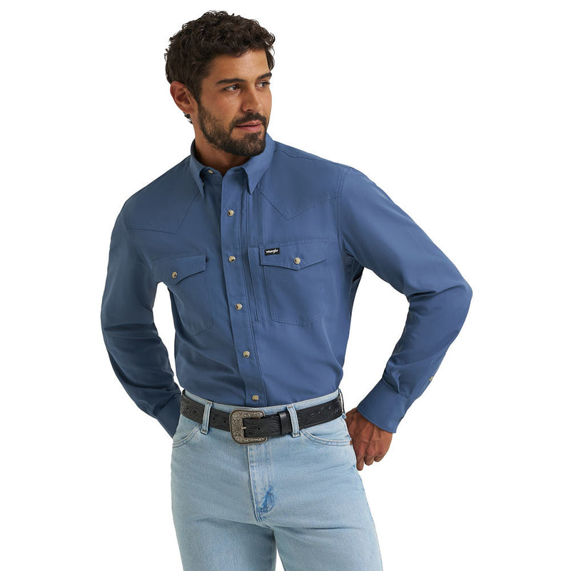 Wrangler Men's ATG Vintage Indigo Shirt