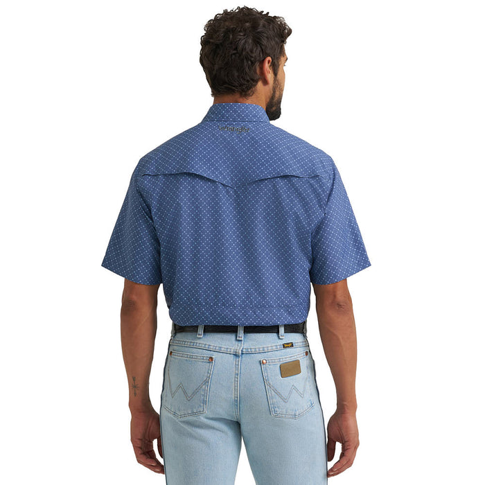 Wrangler Men's ATG Navy Peony Performance Shirt