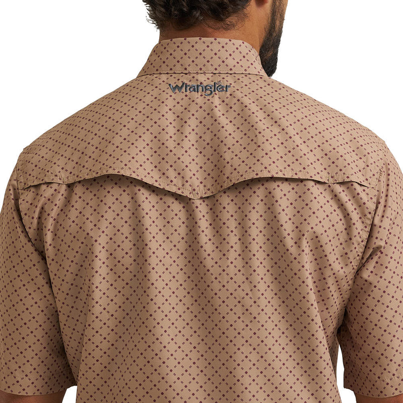 Wrangler Men's ATG Kelp Lattice Performance Shirt