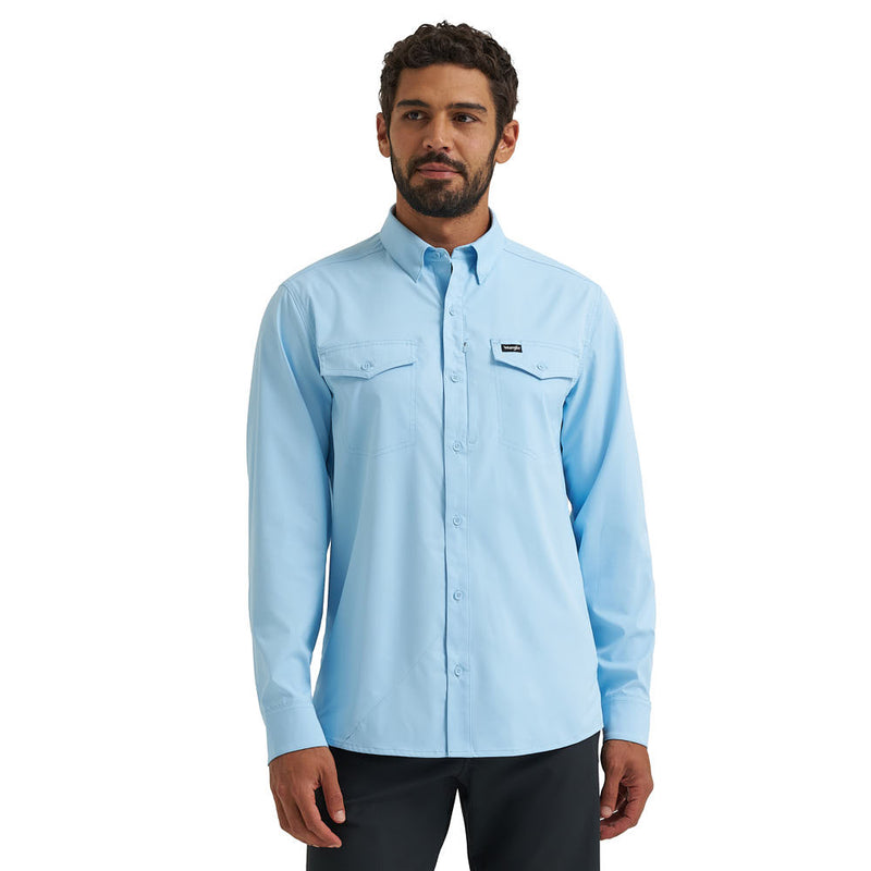 Wrangler Men's ATG Cerulean Live In Shirt