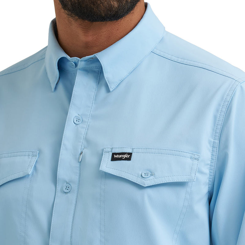 Wrangler Men's ATG Cerulean Live In Shirt