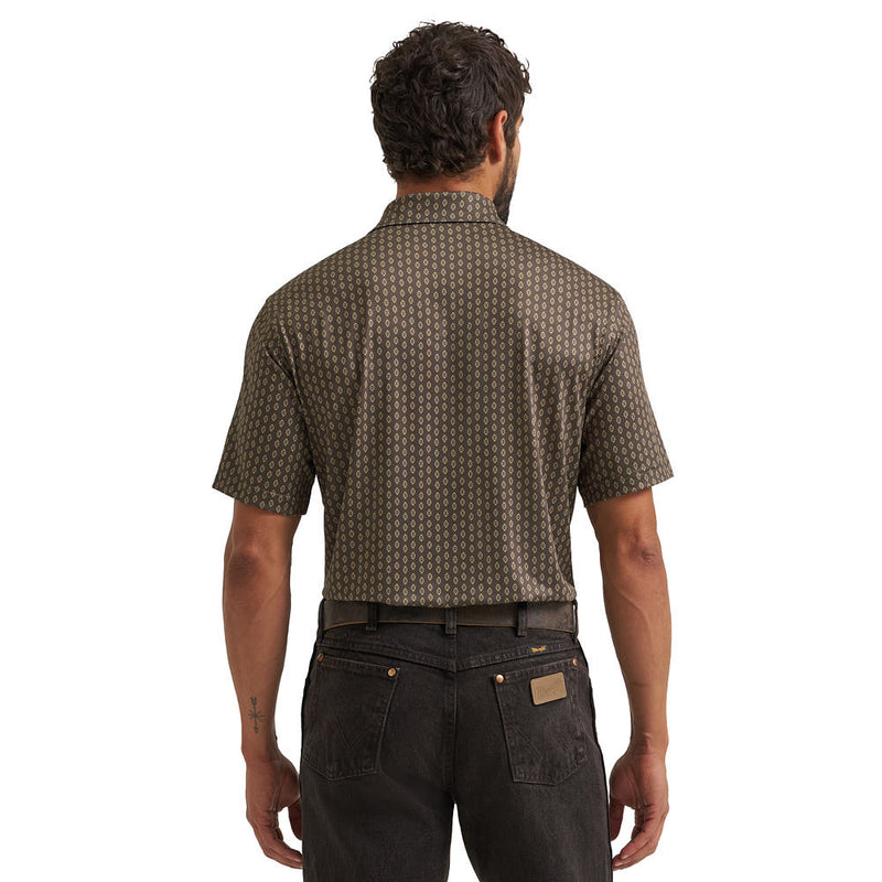 Wrangler Men's ATG Turkish Coffee Performance Polo