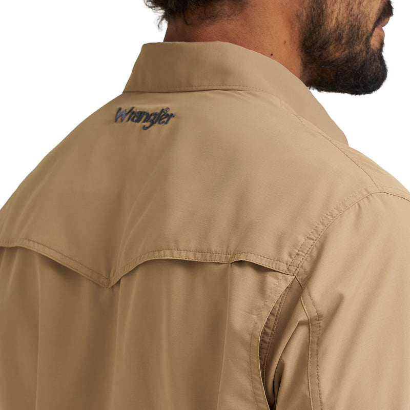 Wrangler Men's Western Performance Kelp Shirt