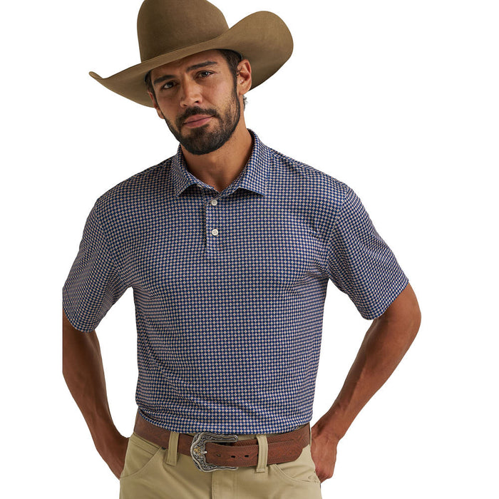 Wrangler Men's ATG Blue Depths Geo Performance Polo