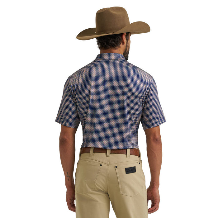 Wrangler Men's ATG Blue Depths Geo Performance Polo