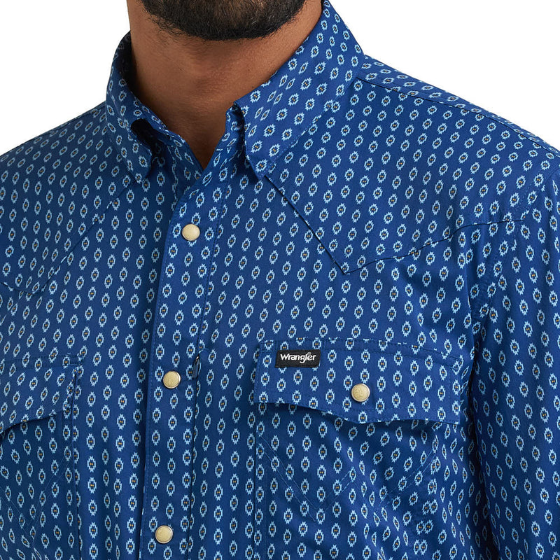 Wrangler Men's ATG Navy Peony Technical Shirt