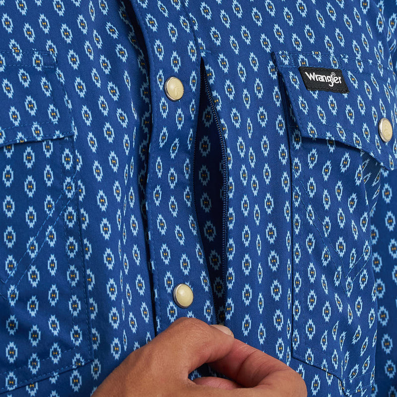 Wrangler Men's ATG Navy Peony Technical Shirt