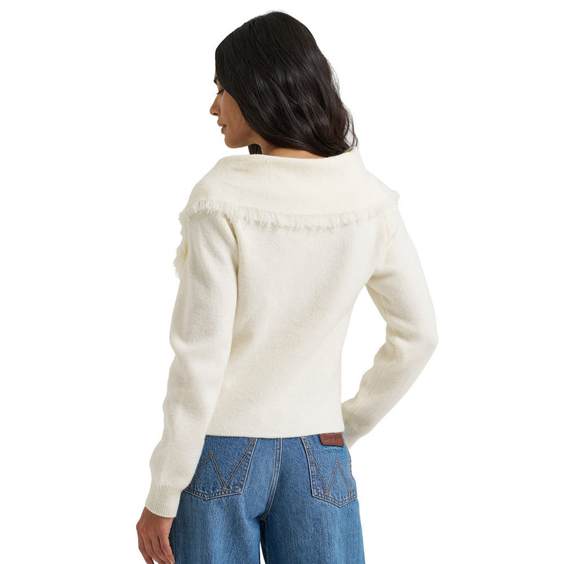 Wrangler Women's White Sweater Cardigan