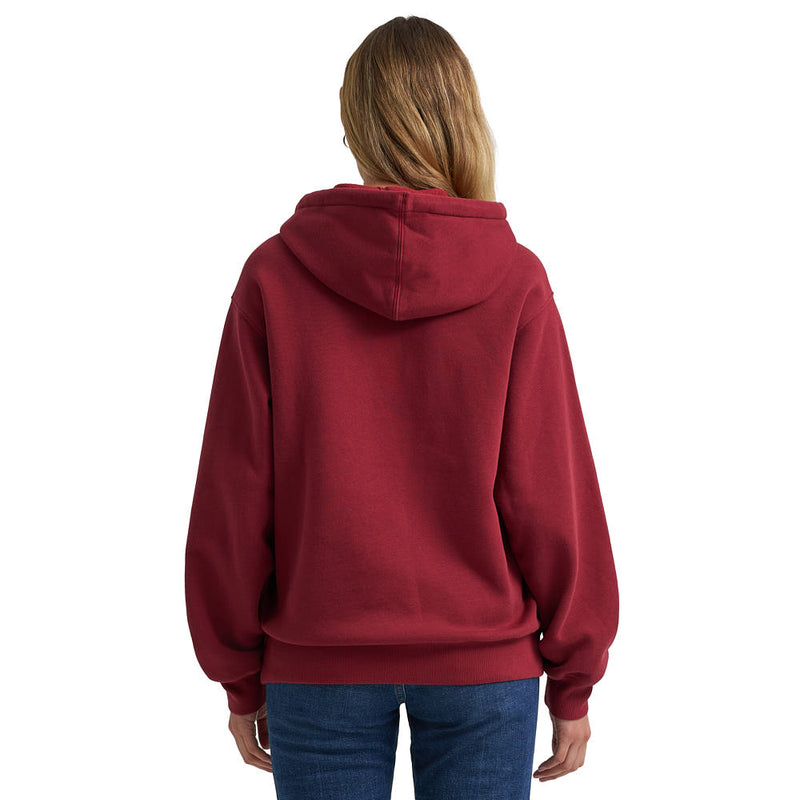 Wrangler Women's Retro Punchy Burgundy Hoodie